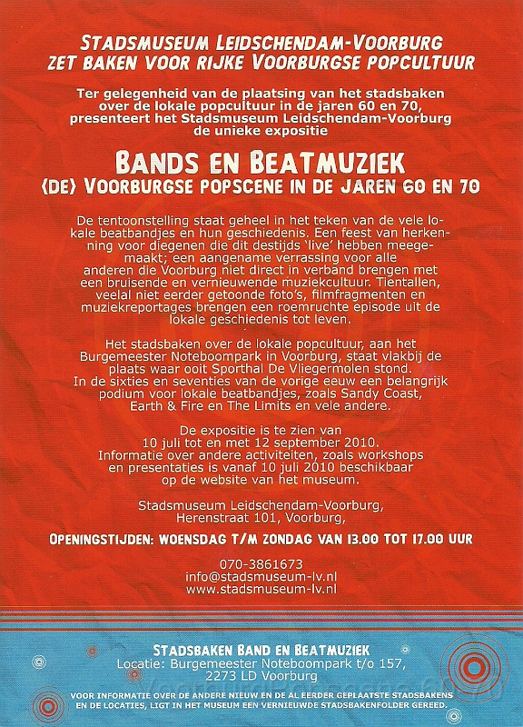 Gastenboek Tentoonstelling Bands En Beatmuziek 2010/gastenboek B En B ...